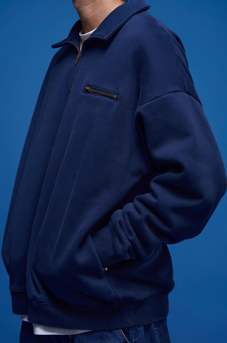 BANANACLUB ウォッシュ ハーフジップ スウェット MB5040