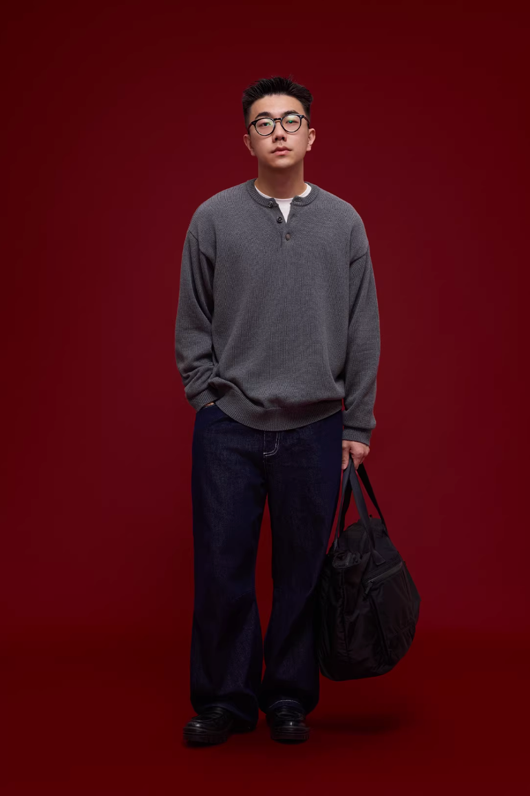 BANANACLUB ヘンリーネック ニット MB5041