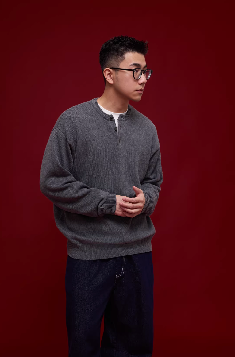 BANANACLUB ヘンリーネック ニット MB5041