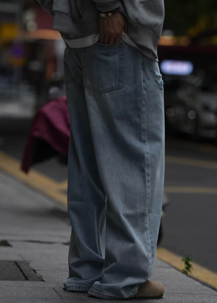 IPENNY ダメージ ウォッシュデニム MB5054