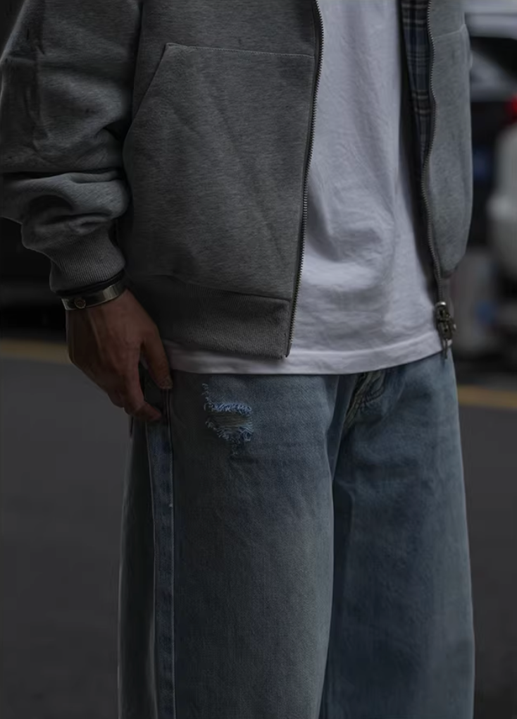 IPENNY ダメージ ウォッシュデニム MB5054