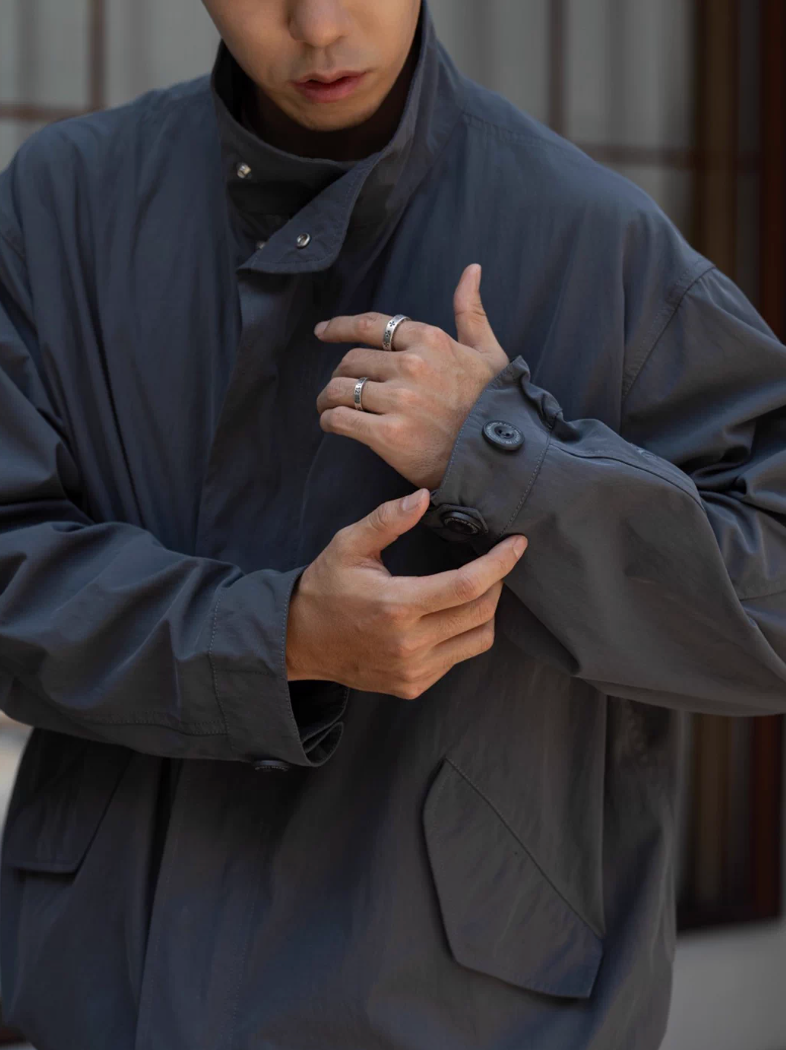 MASSULTI ウォッシュ スタンドカラージャケット MB5077