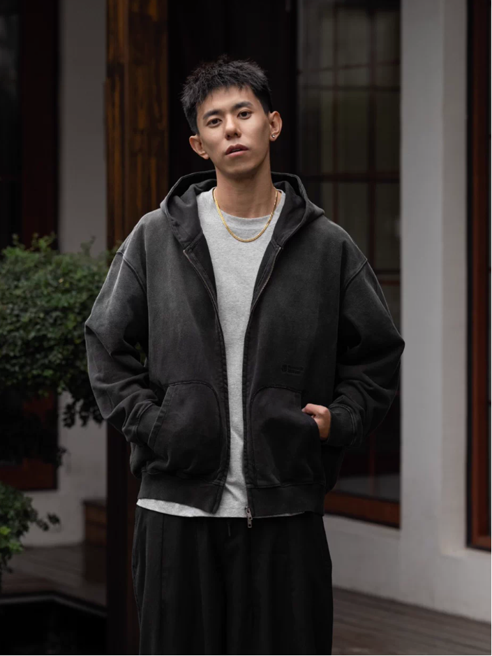 MASSULTI ウォッシュ ジップアップパーカー MB5078