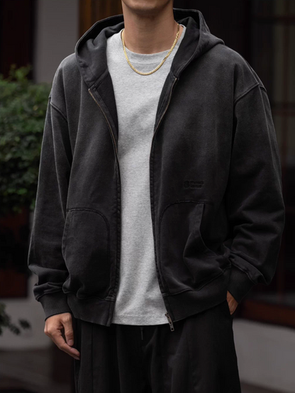 MASSULTI ウォッシュ ジップアップパーカー MB5078