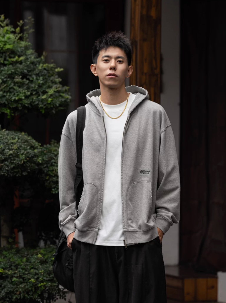 MASSULTI ウォッシュ ジップアップパーカー MB5078