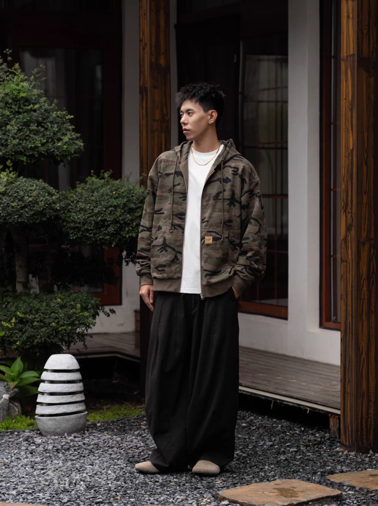 MASSULTI リバーシブル ジップアップパーカー MB5079