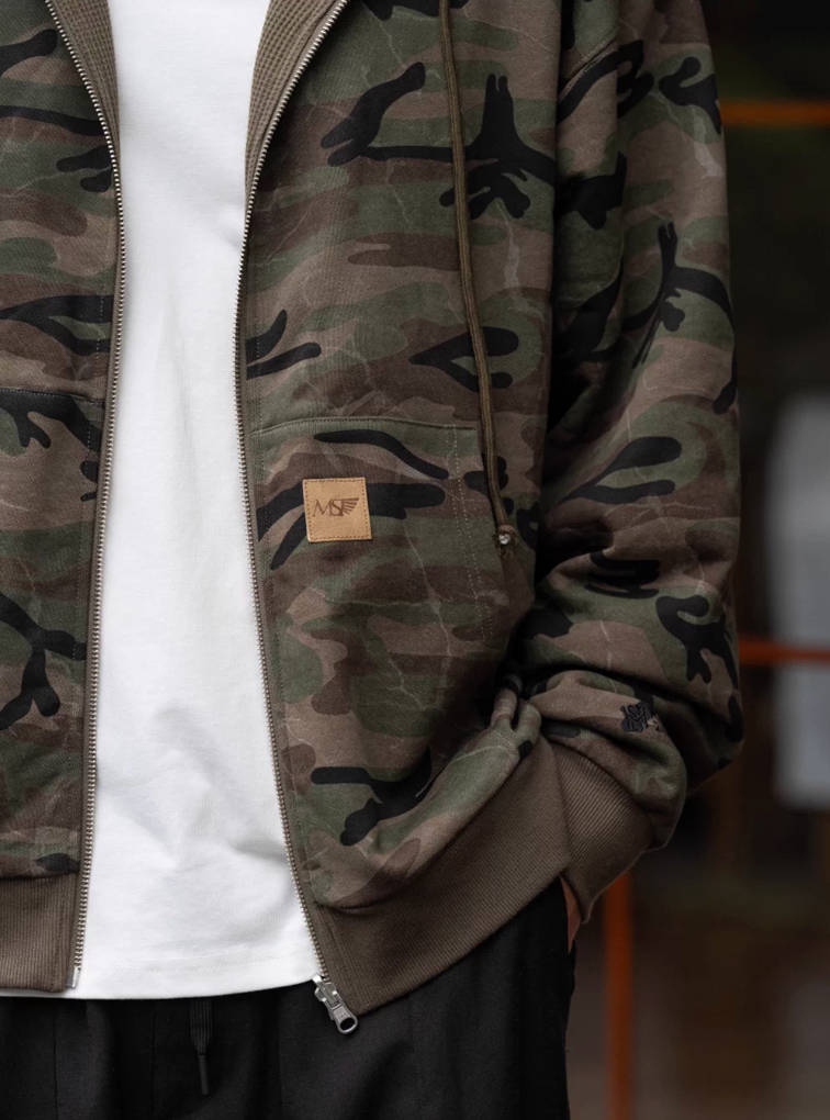 MASSULTI リバーシブル ジップアップパーカー MB5079