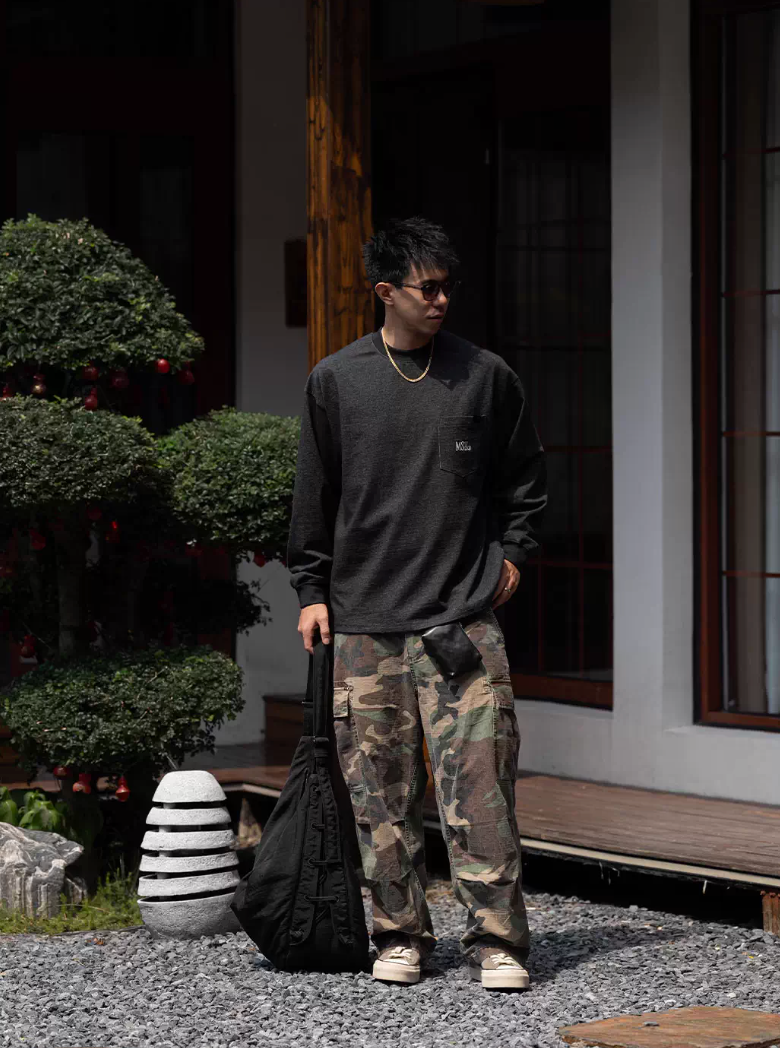 MASSULTI ポケット ロングTシャツ MB5083