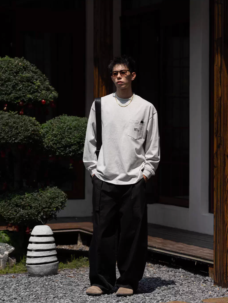 MASSULTI ポケット ロングTシャツ MB5083