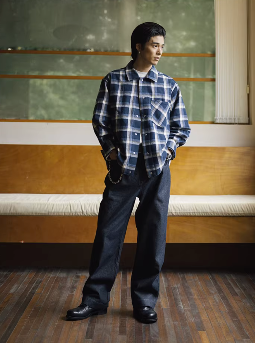 FONCTION チェックシャツ MB5098