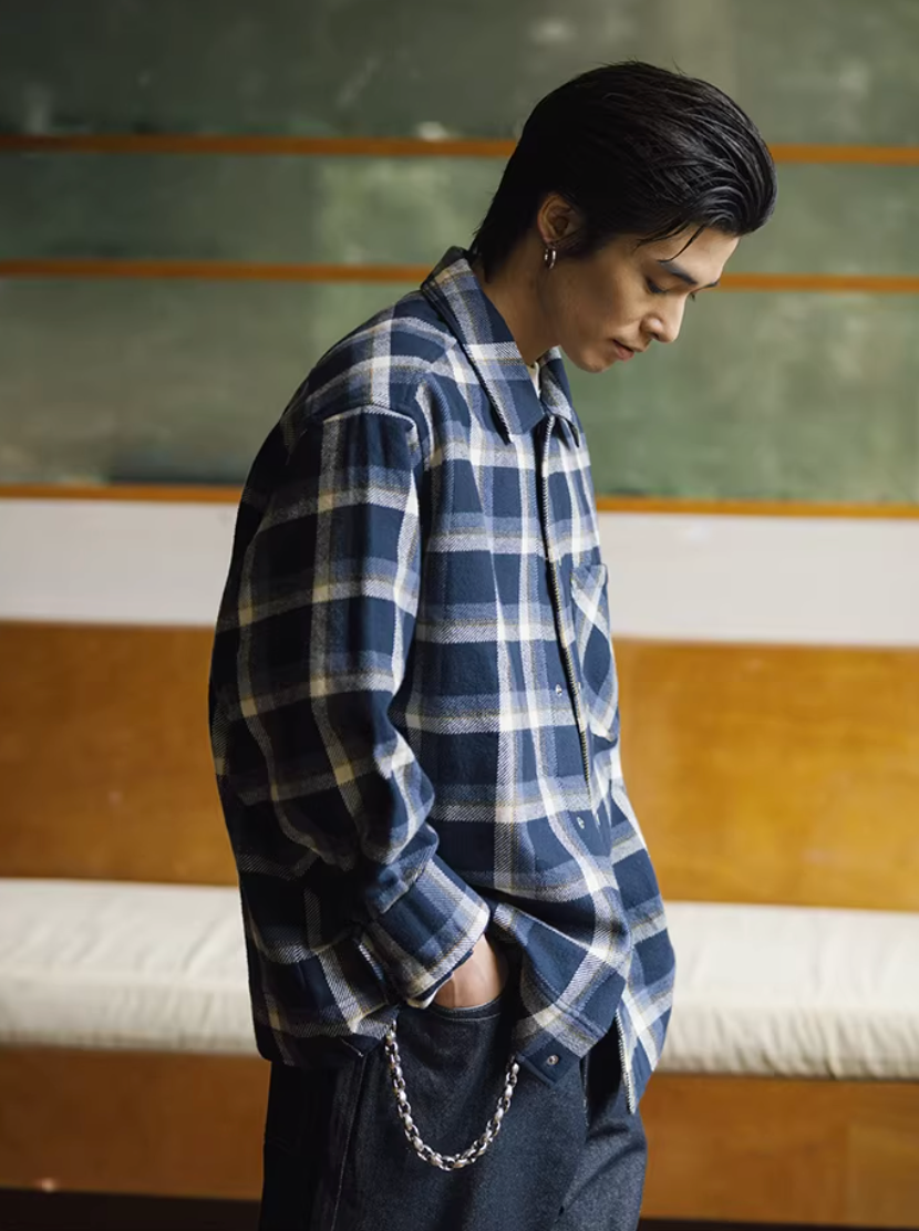 FONCTION チェックシャツ MB5098