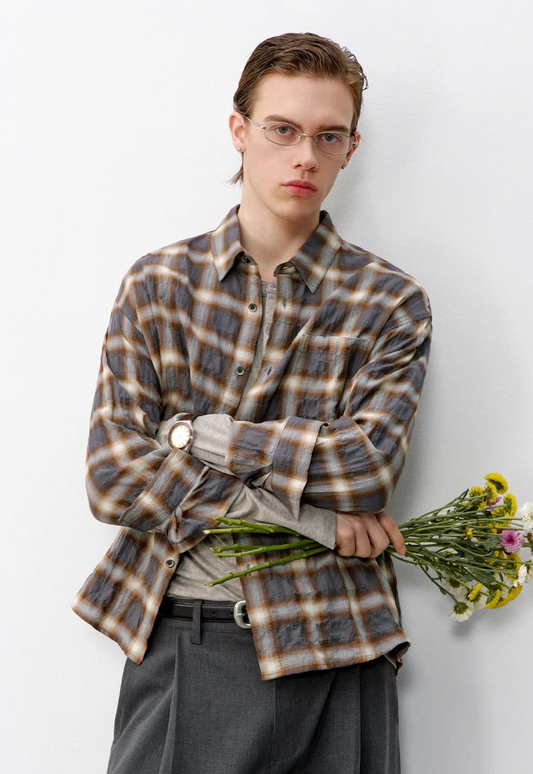 714STREET チェックシャツ MB5111