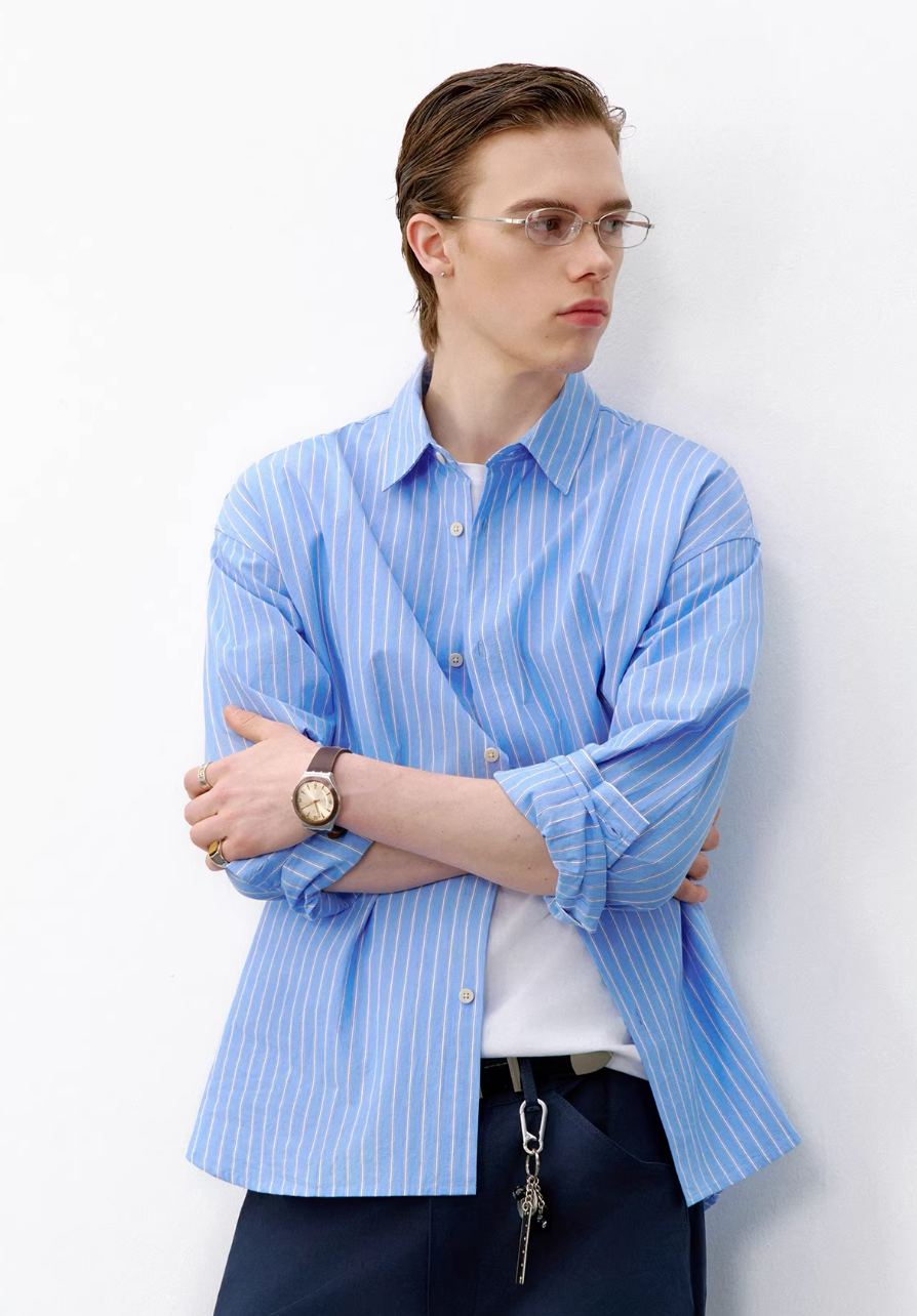 714STREET ストライプシャツ MB5112