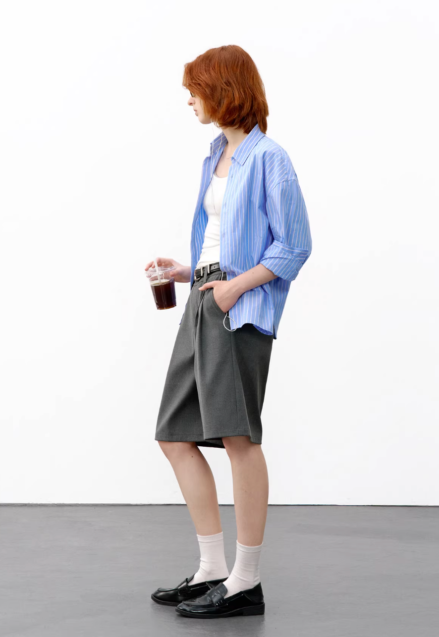 714STREET ストライプシャツ MB5112