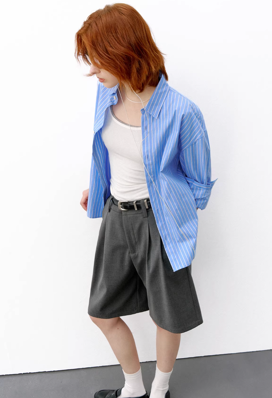 714STREET ストライプシャツ MB5112