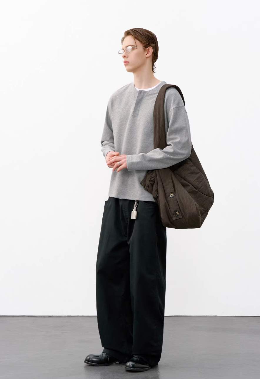 714STREET ヘンリーネックシャツ MB5114