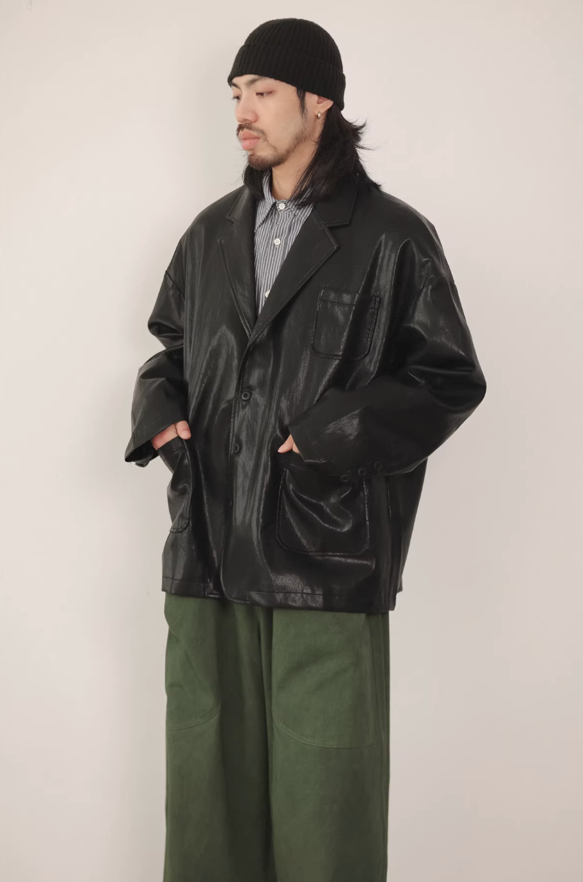 NOEARS レザーテーラードジャケット MB5121