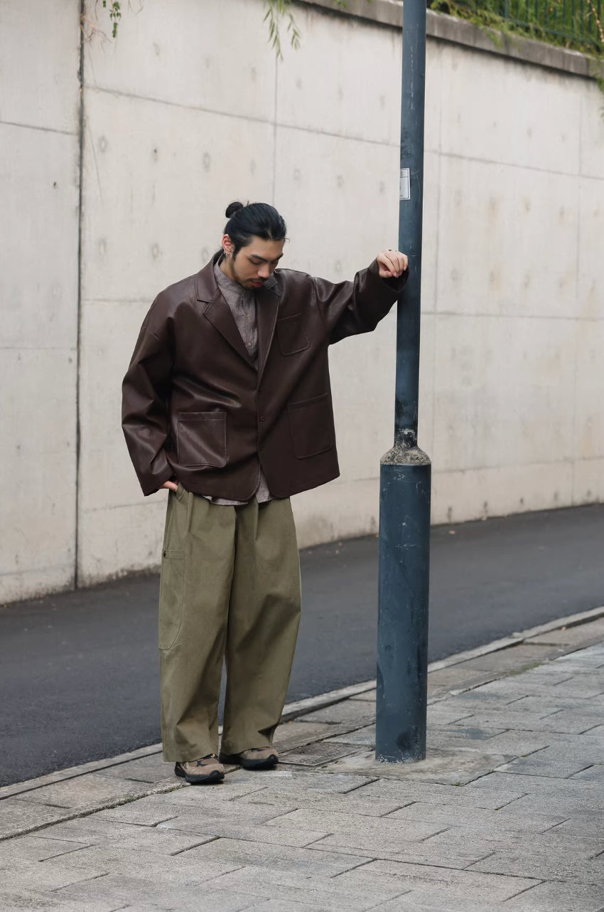 NOEARS レザーテーラードジャケット MB5121