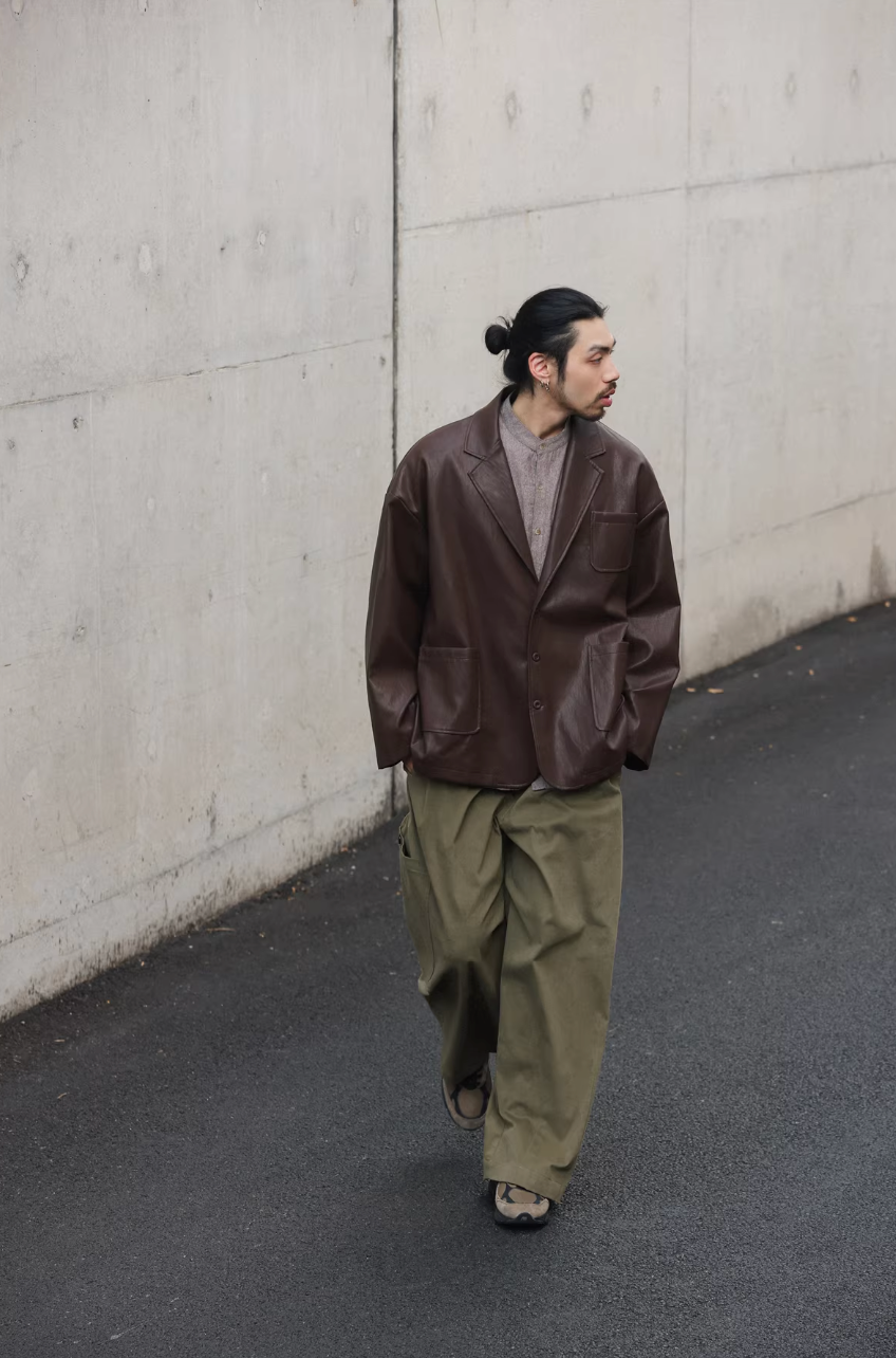 NOEARS レザーテーラードジャケット MB5121