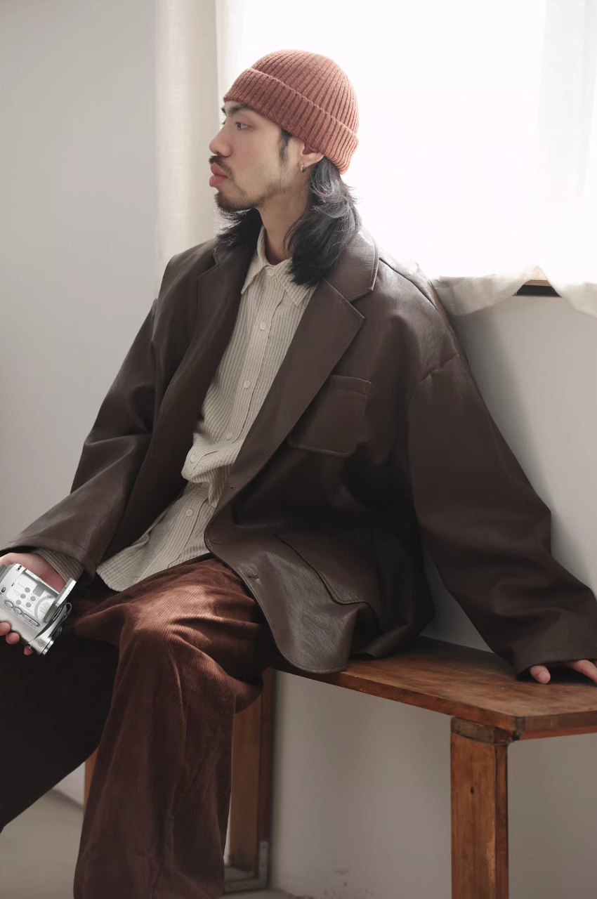 NOEARS レザーテーラードジャケット MB5121