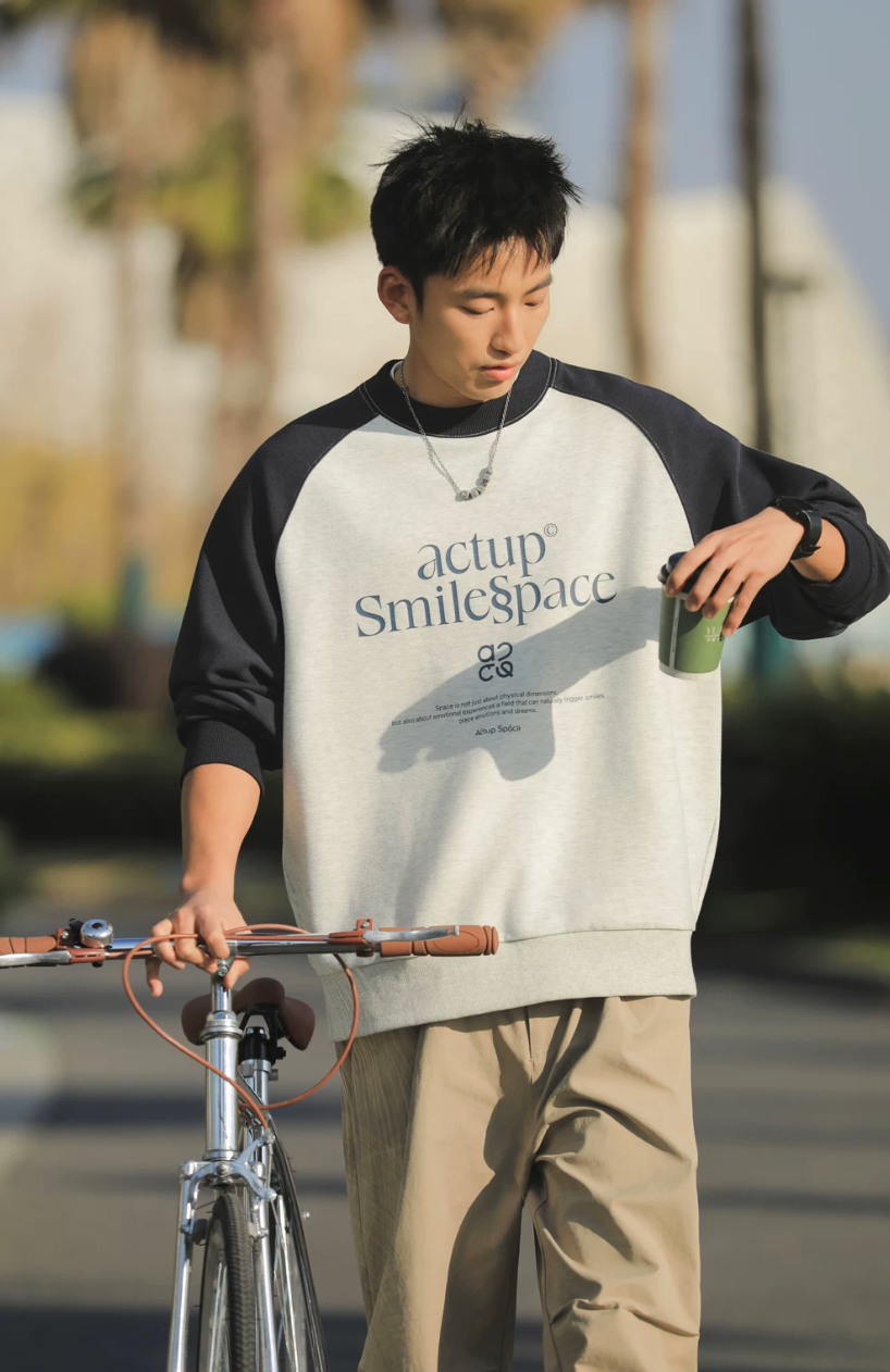 ACTUP ラグラン ロングTシャツ MB5147