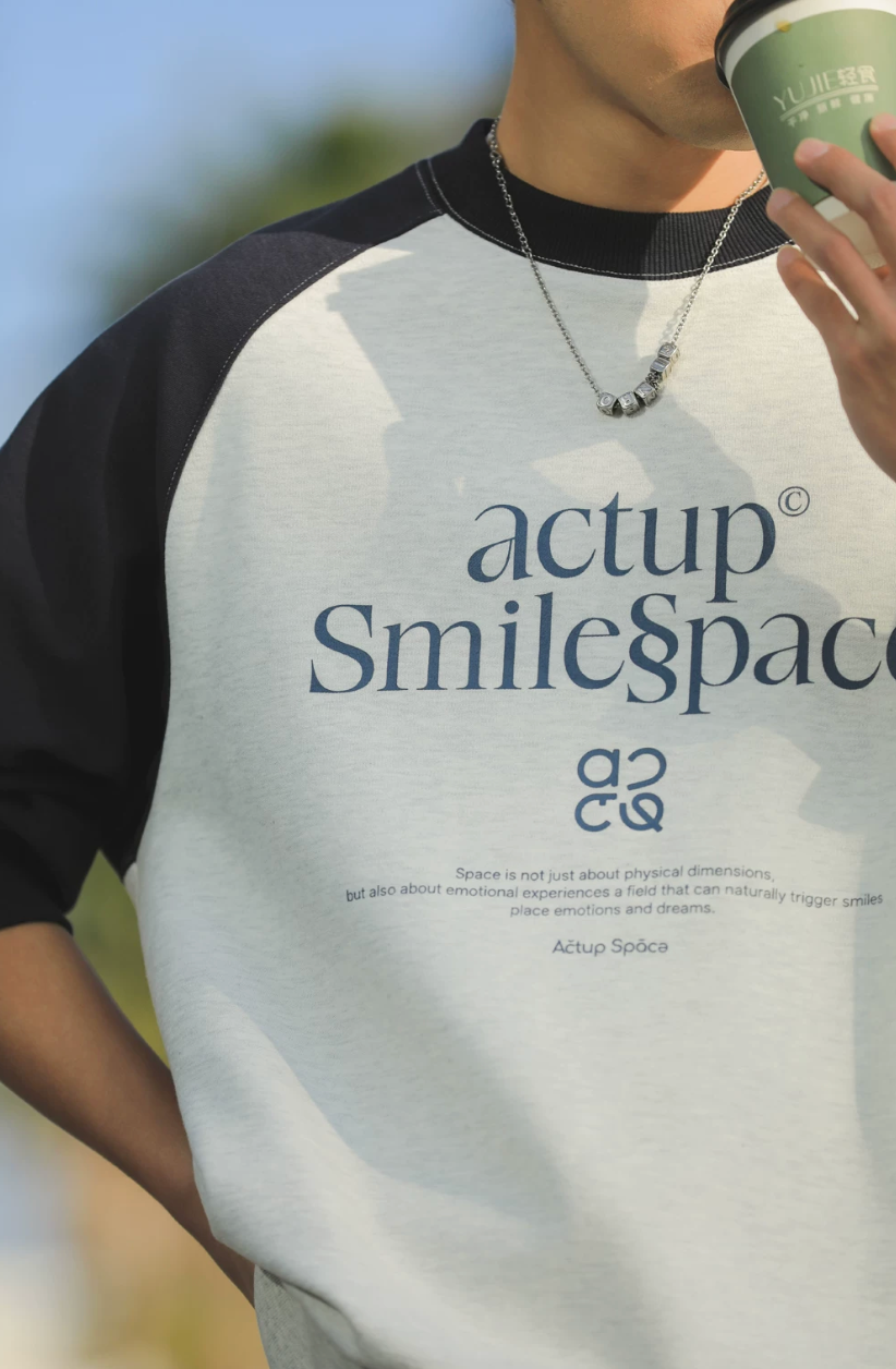 ACTUP ラグラン ロングTシャツ MB5147