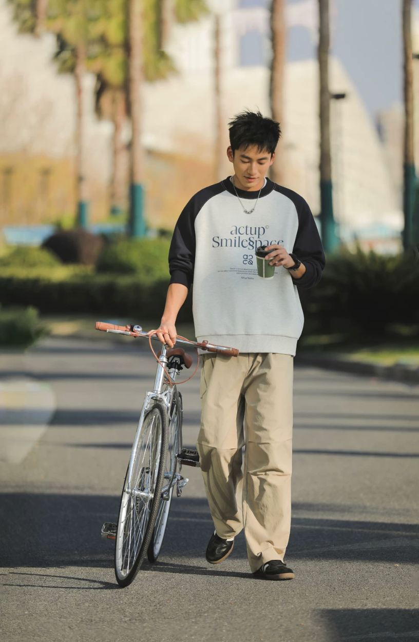 ACTUP ラグラン ロングTシャツ MB5147