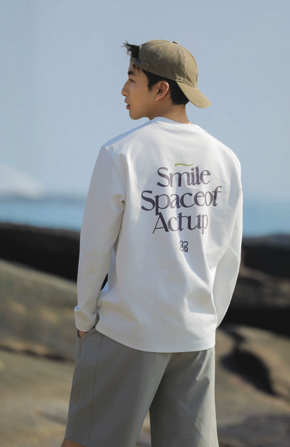 ACTUP バックプリント ロングTシャツ MB5148