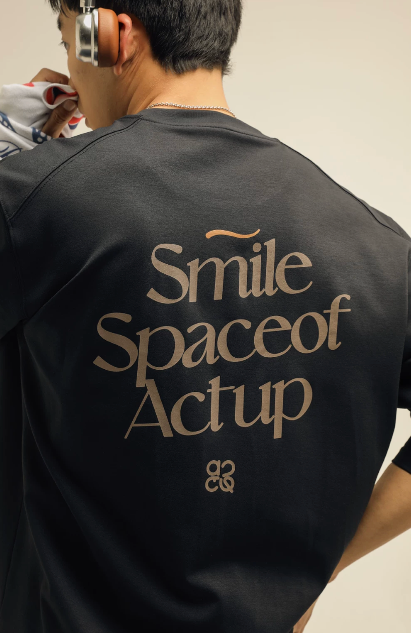 ACTUP バックプリント ロングTシャツ MB5148