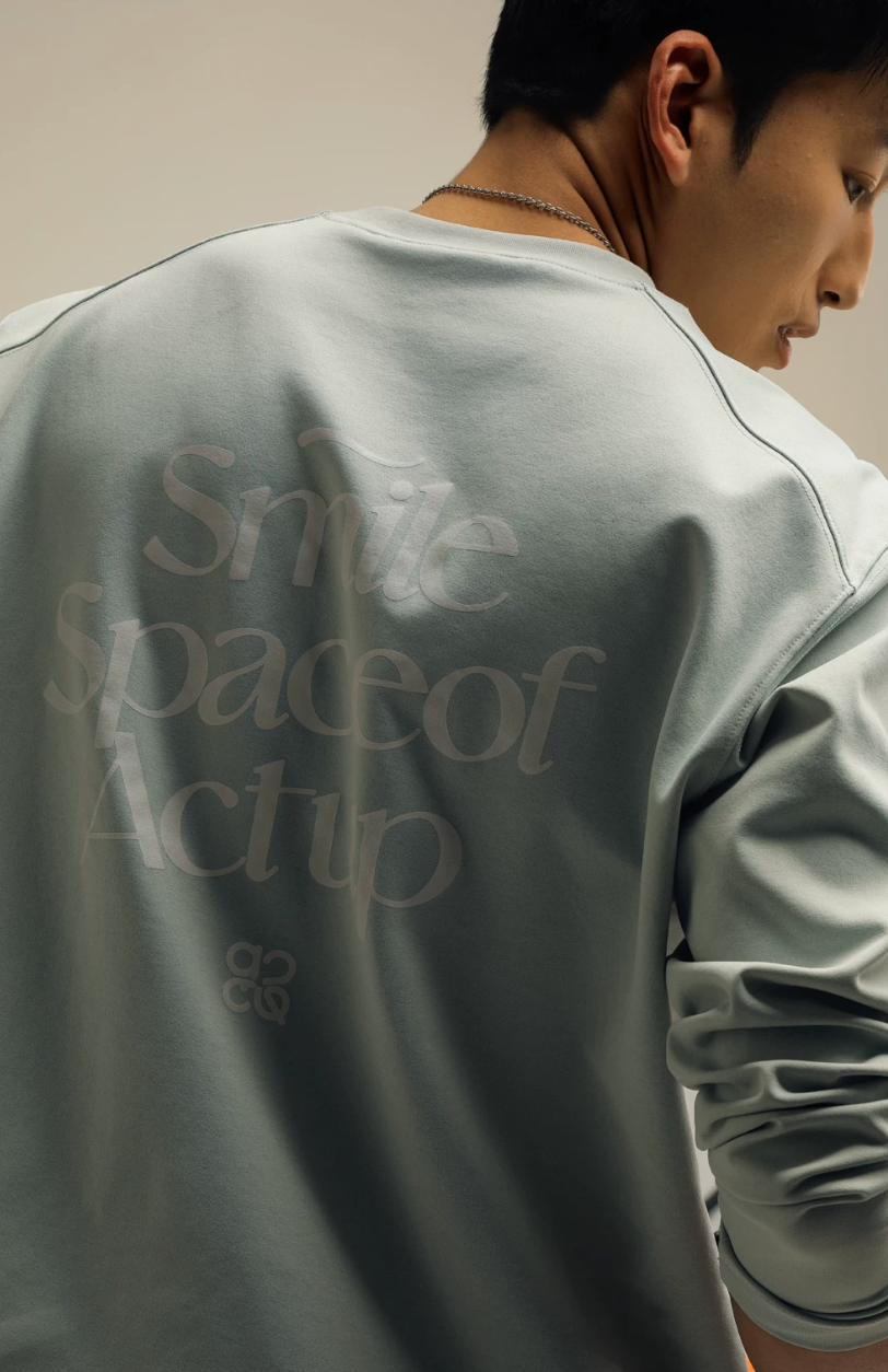 ACTUP バックプリント ロングTシャツ MB5148