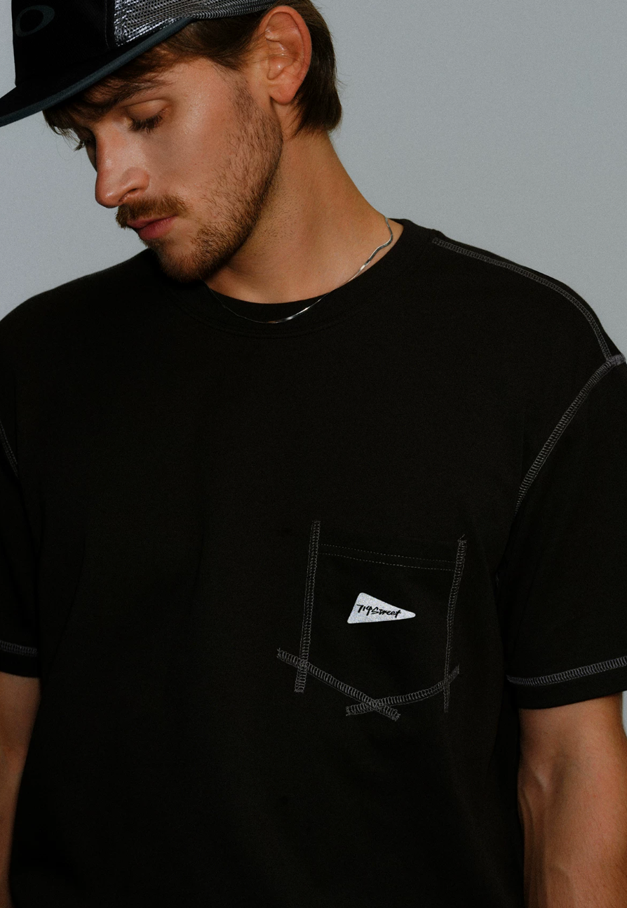 714STREET 両面プリント Tシャツ MB5170