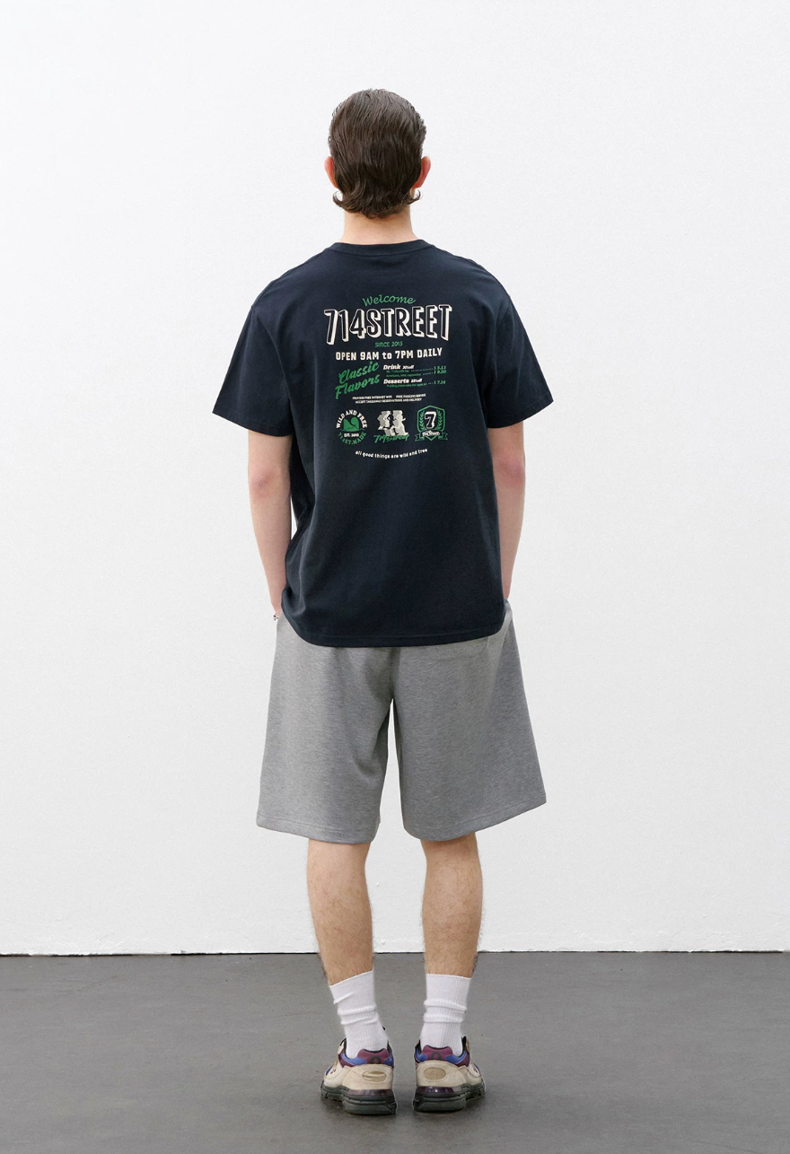 714STREET バックプリント Tシャツ MB5173