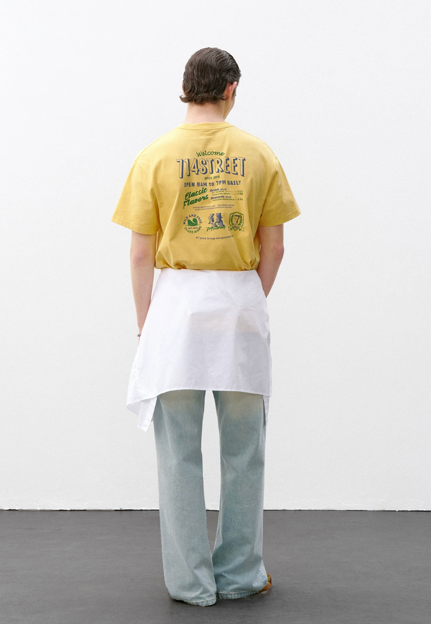 714STREET バックプリント Tシャツ MB5173