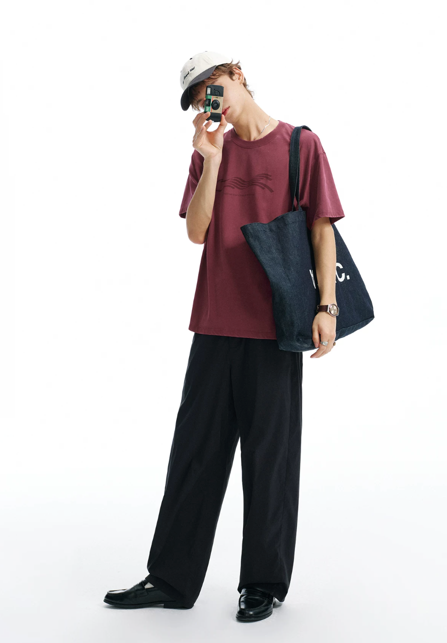 714STREET ウォッシュ フロントロゴ Tシャツ MB5174