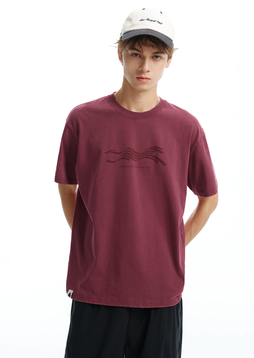 714STREET ウォッシュ フロントロゴ Tシャツ MB5174