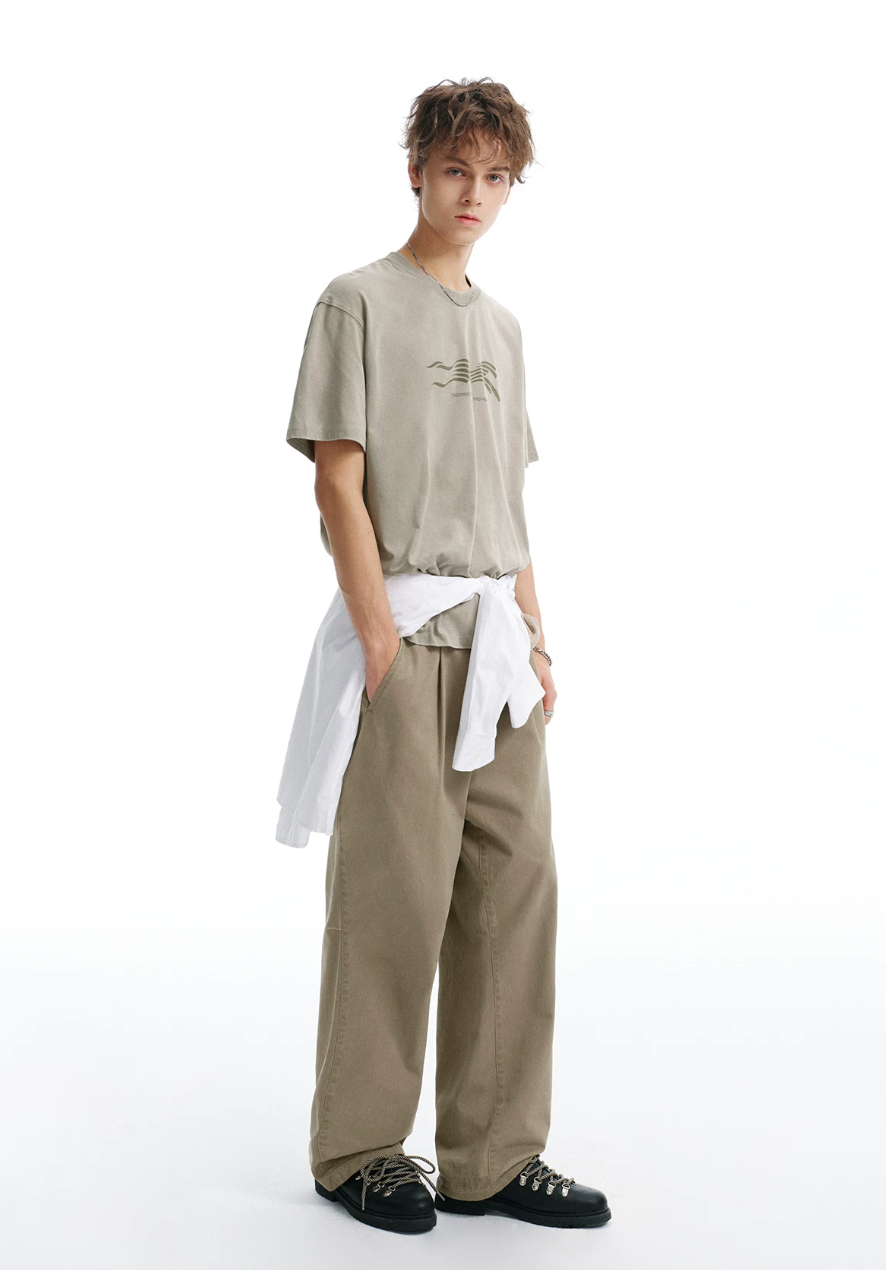 714STREET ウォッシュ フロントロゴ Tシャツ MB5174