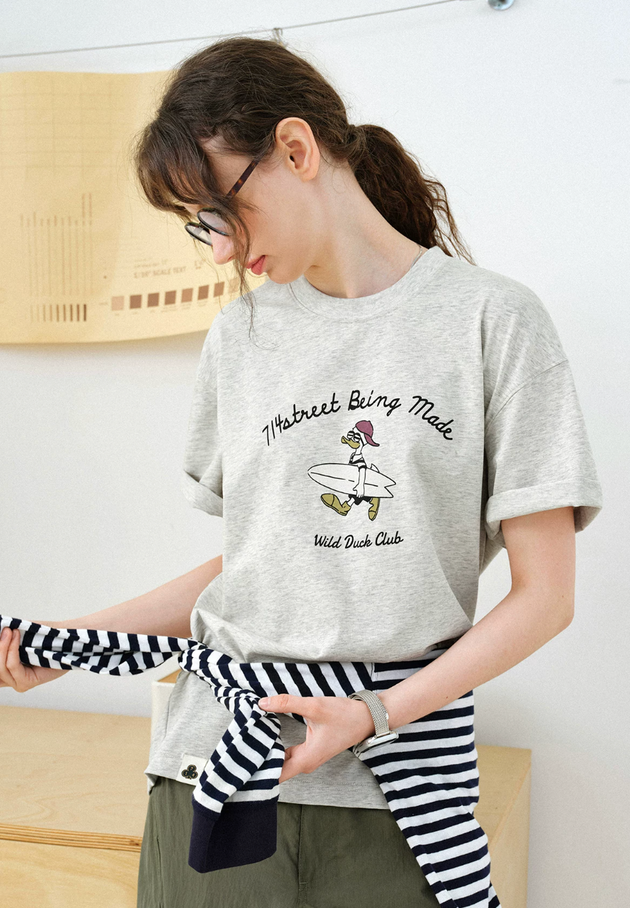 714STREET フロントロゴ Tシャツ MB5175