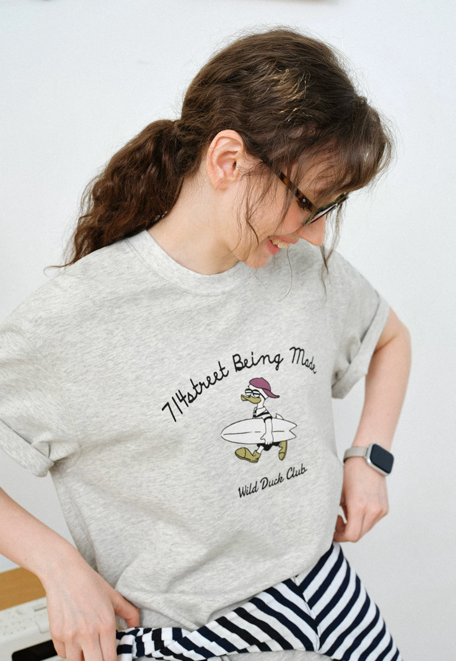 714STREET フロントロゴ Tシャツ MB5175