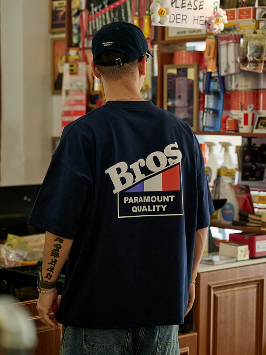 BROSHOOD バックプリント Tシャツ MB5219