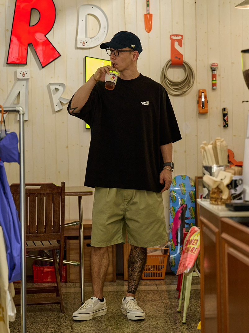 BROSHOOD バックプリント Tシャツ MB5219