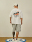 BROSHOOD バックプリント Tシャツ MB5220