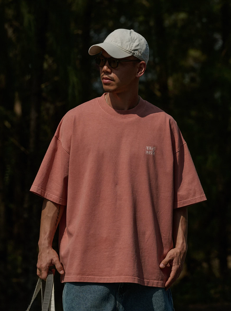 BROSHOOD バックプリント Tシャツ MB5221