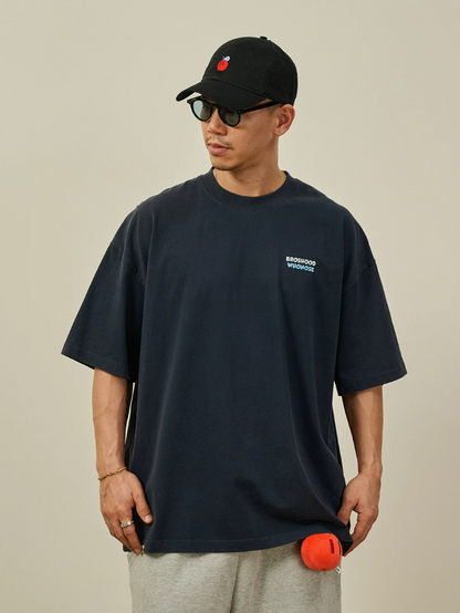 BROSHOOD バックプリント Tシャツ MB5223