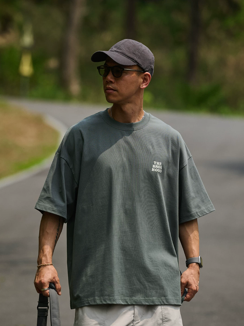 BROSHOOD バックプリント Tシャツ MB5224
