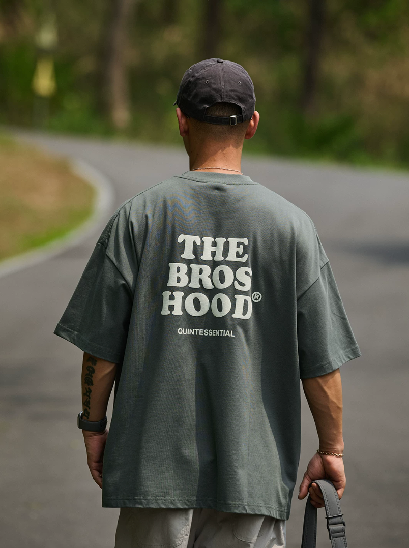 BROSHOOD バックプリント Tシャツ MB5224
