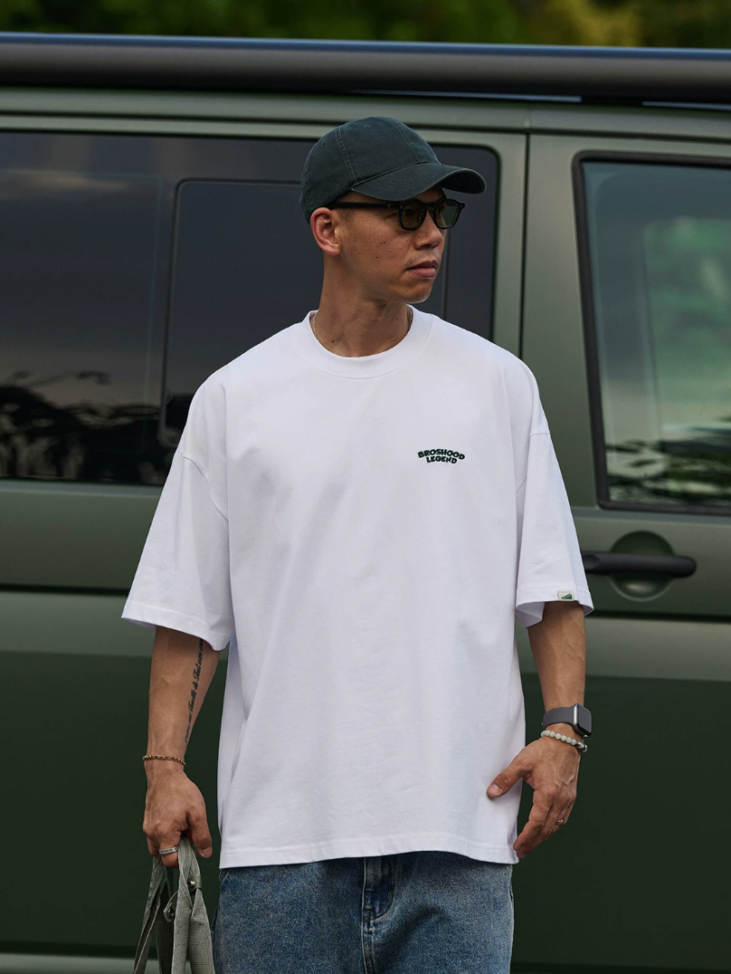 BROSHOOD バックプリント Tシャツ MB5226