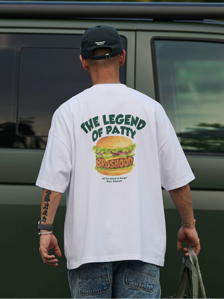 BROSHOOD バックプリント Tシャツ MB5226