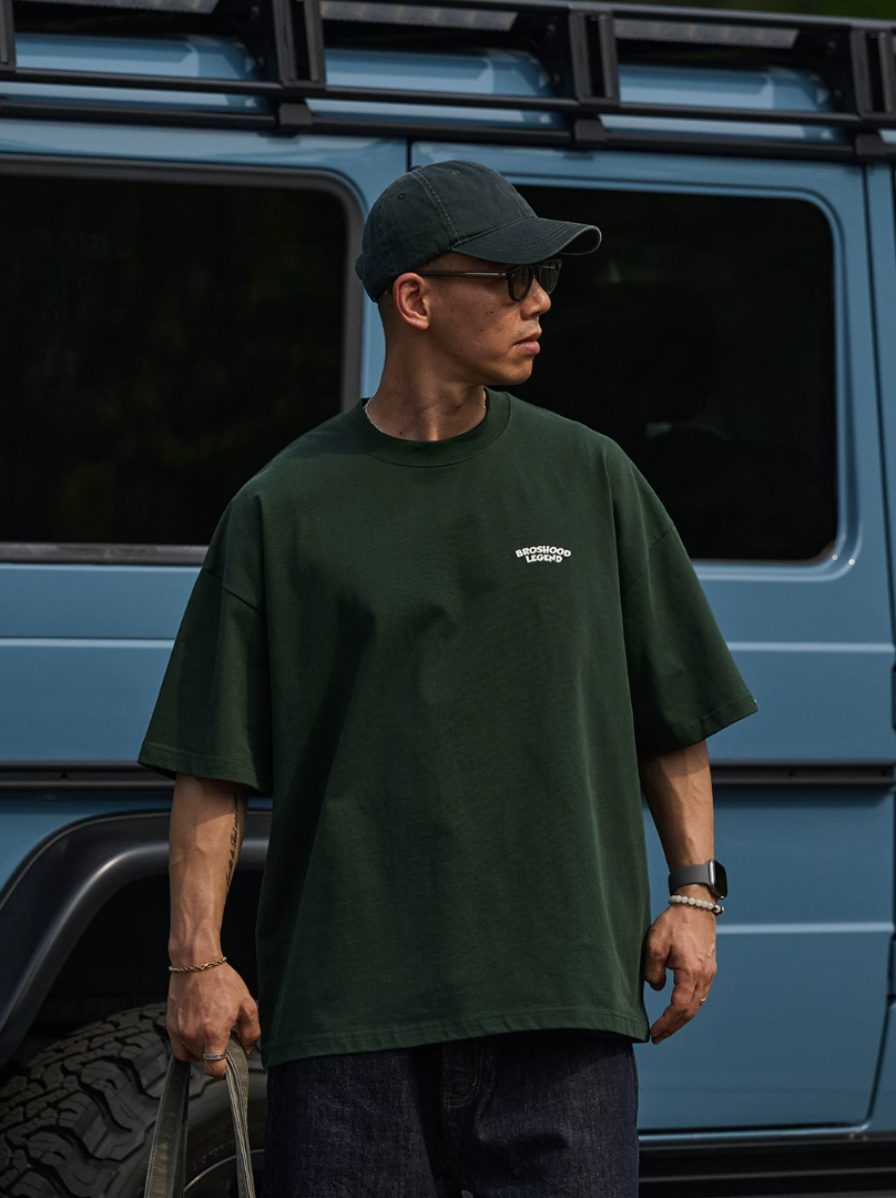 BROSHOOD バックプリント Tシャツ MB5226