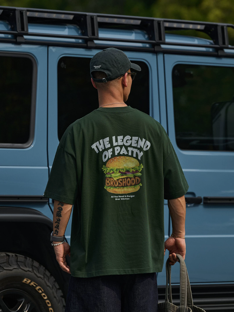 BROSHOOD バックプリント Tシャツ MB5226