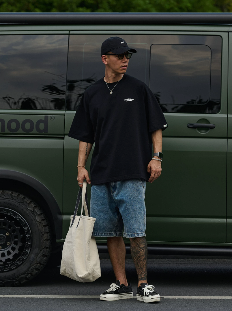 BROSHOOD バックプリント Tシャツ MB5226
